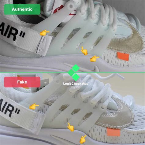 nike air presto off white fake vs real|air presto off white black.